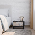 TROPICAL SHAPES Mesa de Cabeceira em Acabamento Preto