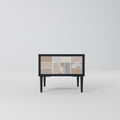 TROPICAL SHAPES Mesa de Cabeceira em Acabamento Preto