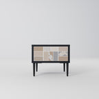 TROPICAL SHAPES Mesa de Cabeceira em Acabamento Preto