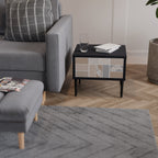 TROPICAL SHAPES Mesa de Cabeceira em Acabamento Preto