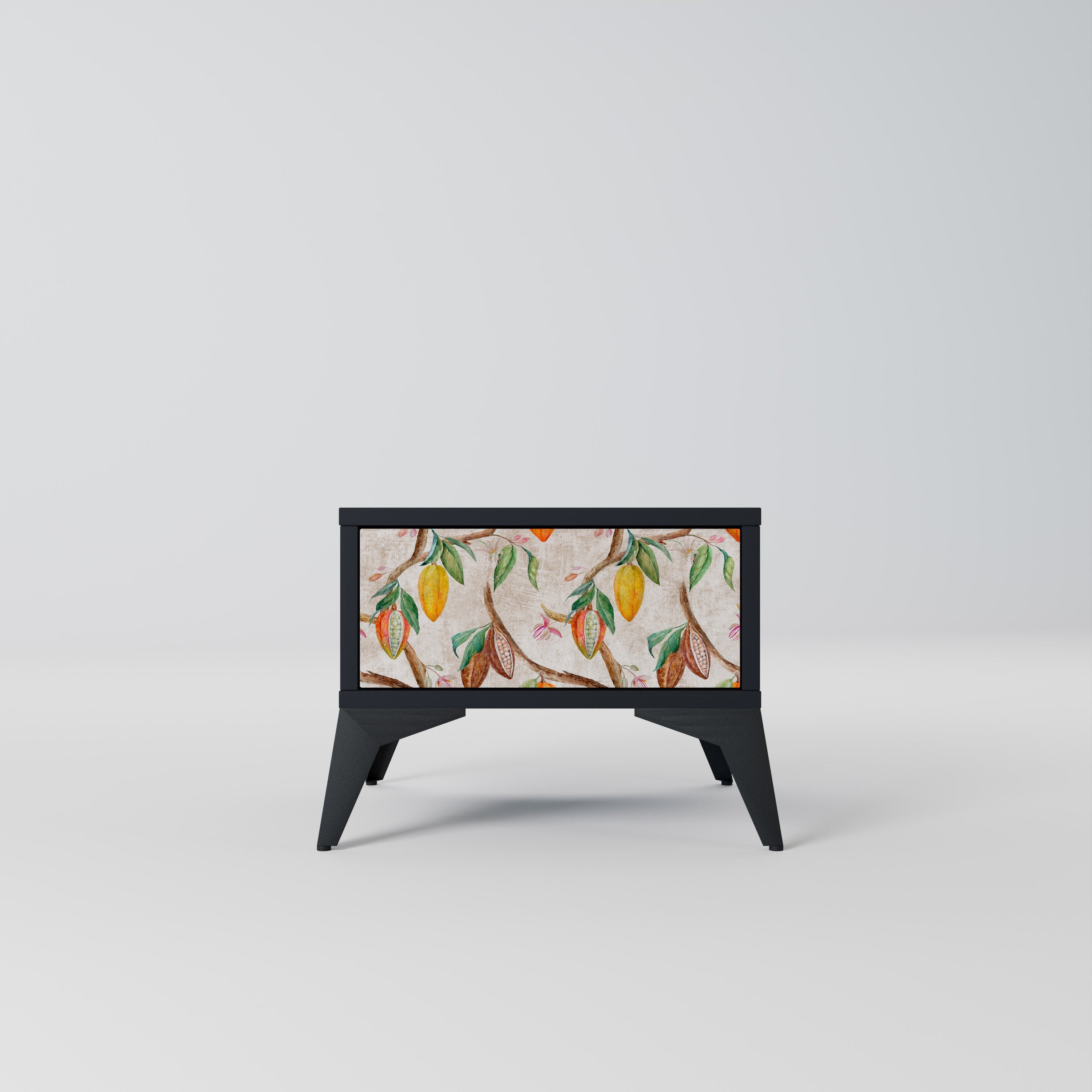 COCOA FRUITS Mesa de Cabeceira em Acabamento Preto