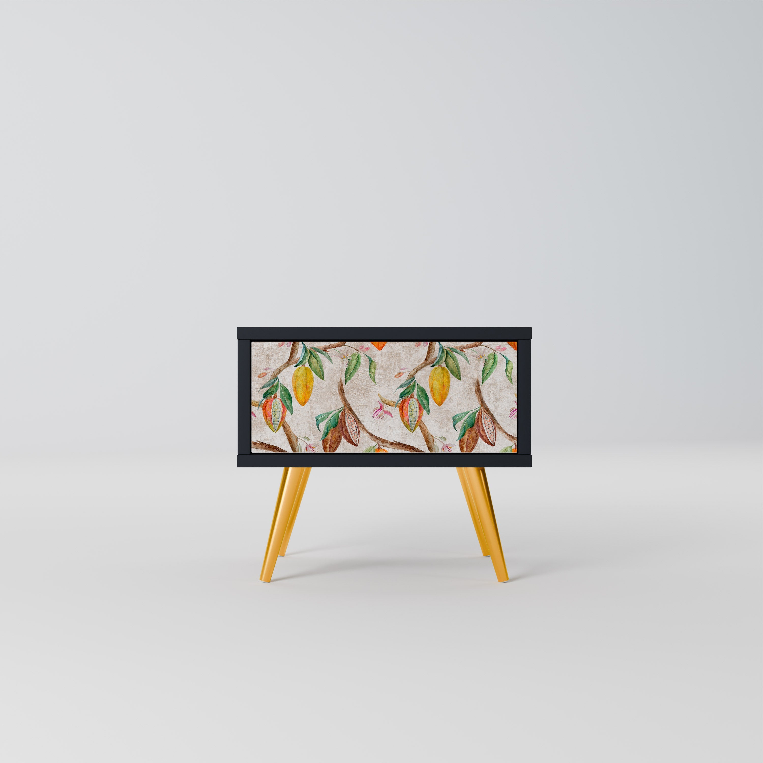 COCOA FRUITS Mesa de Cabeceira em Acabamento Preto