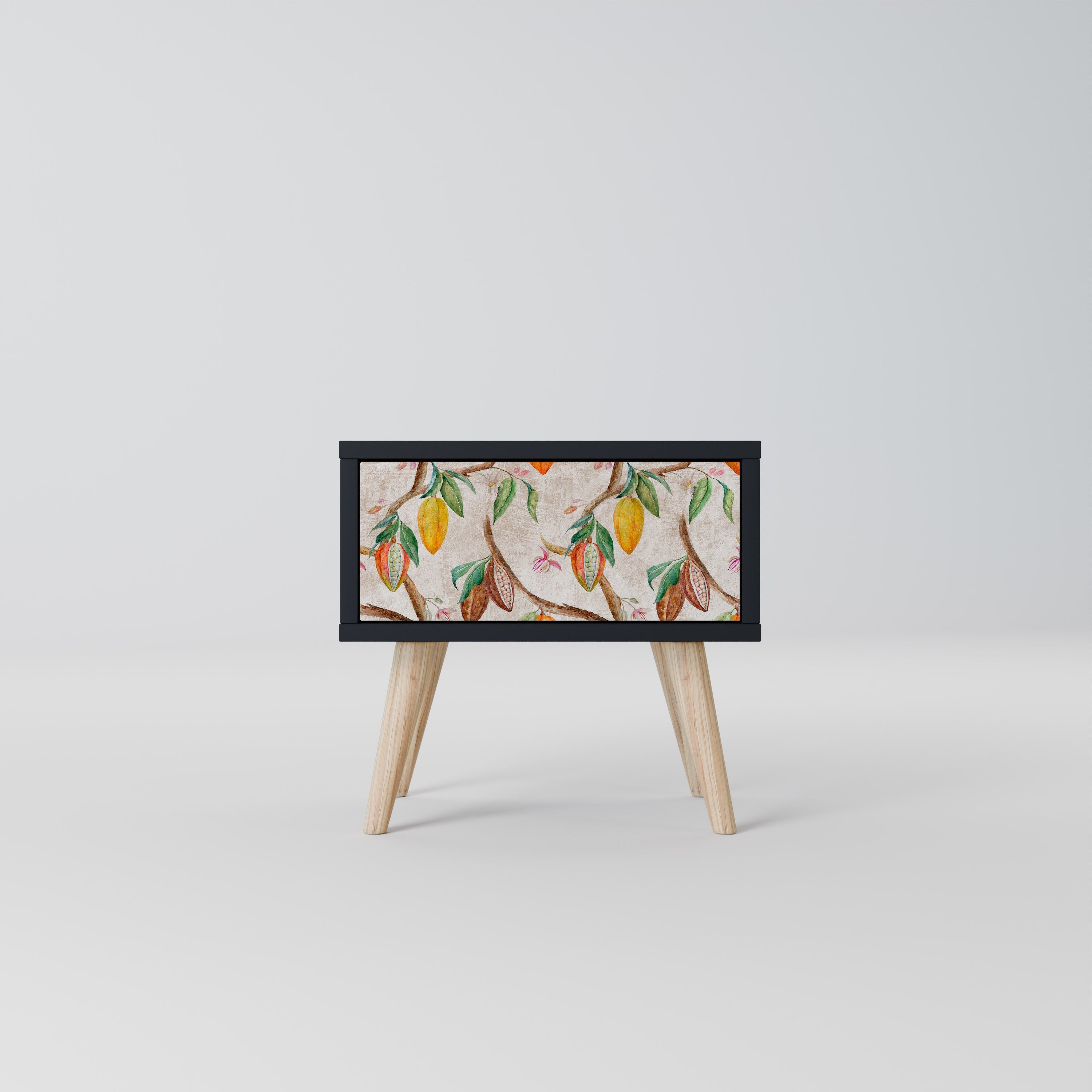 COCOA FRUITS Mesa de Cabeceira em Acabamento Preto