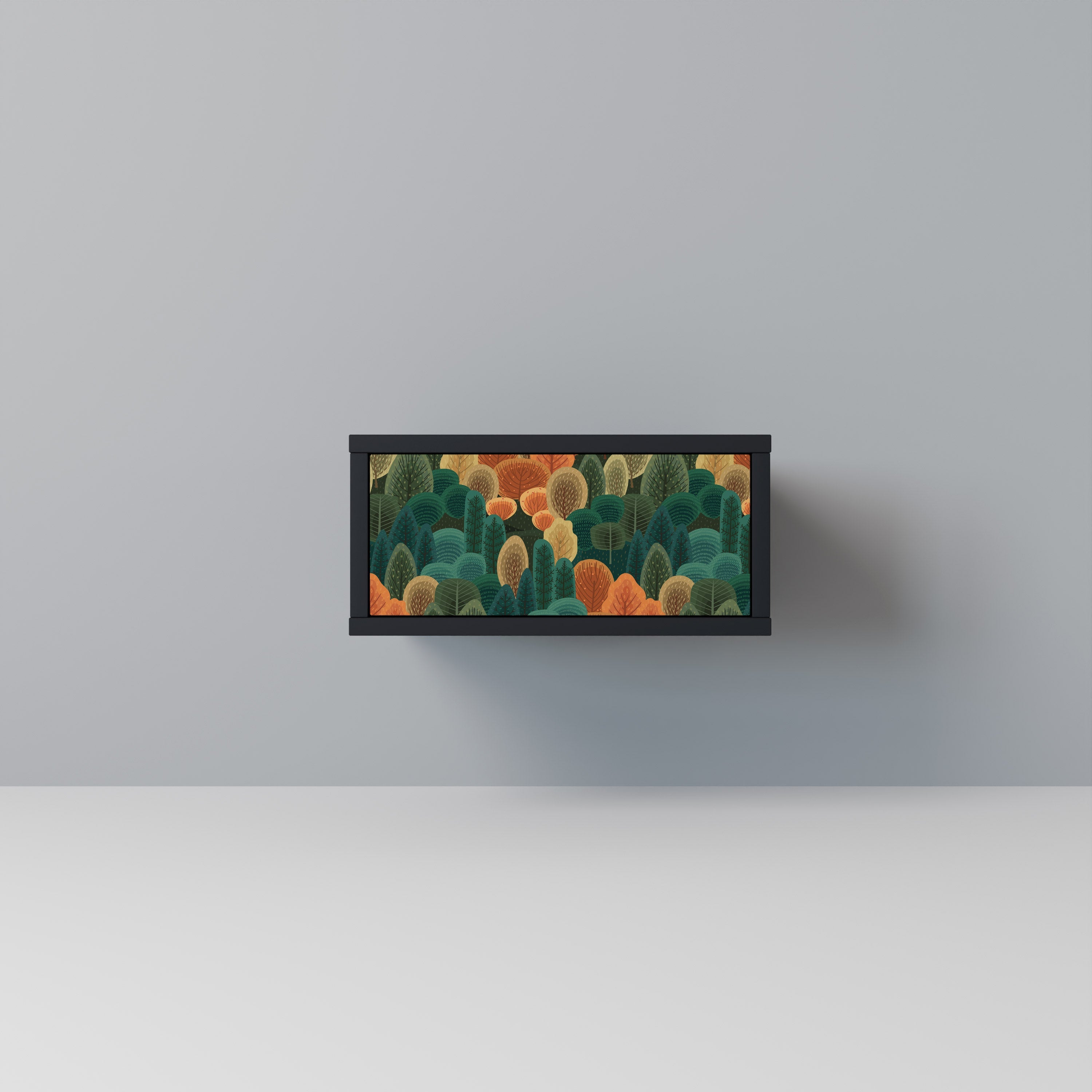 AUTUMN KALEIDOSCOPE Mesa de Cabeceira em Acabamento Preto