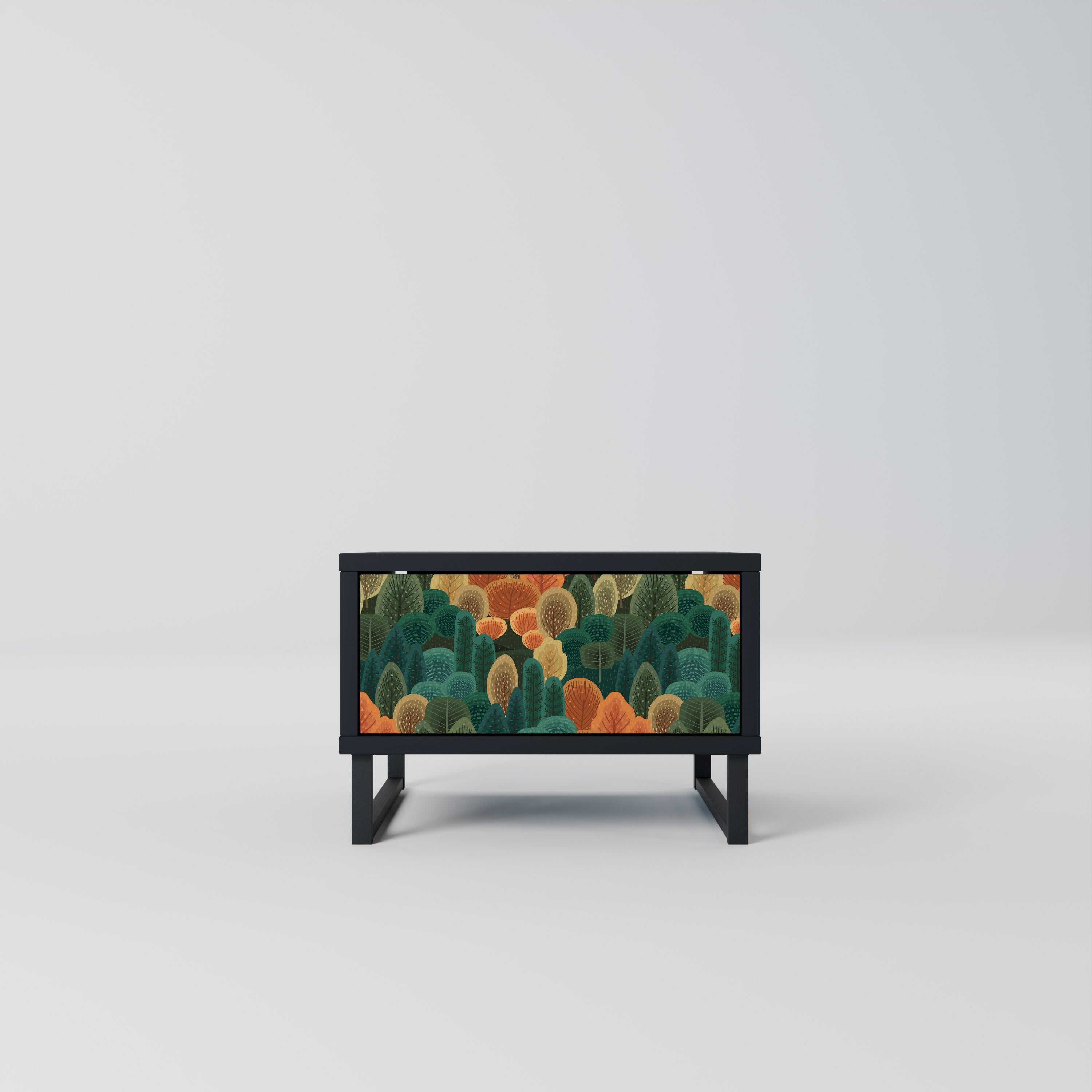 AUTUMN KALEIDOSCOPE Mesa de Cabeceira em Acabamento Preto