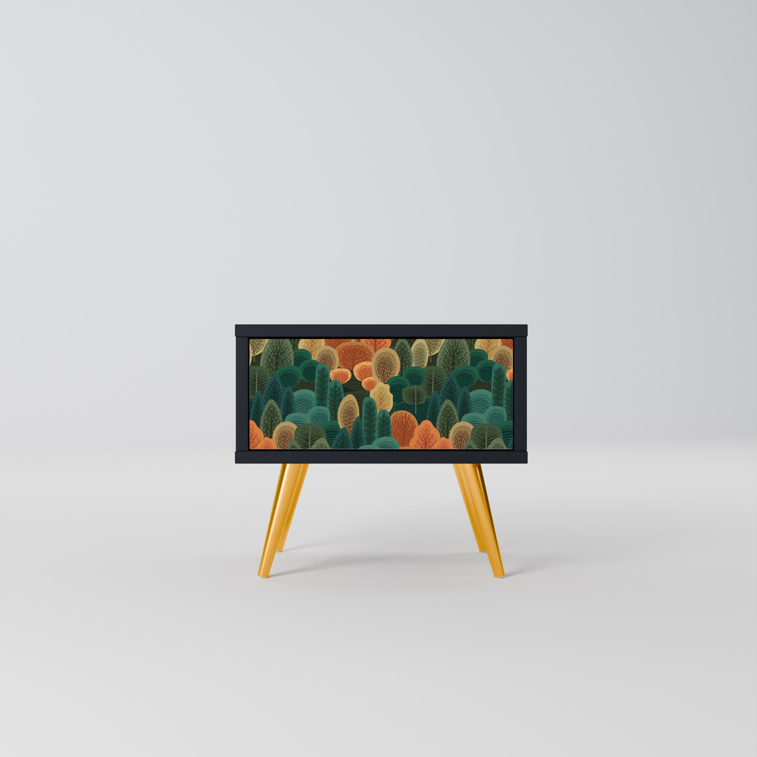 AUTUMN KALEIDOSCOPE Mesa de Cabeceira em Acabamento Preto