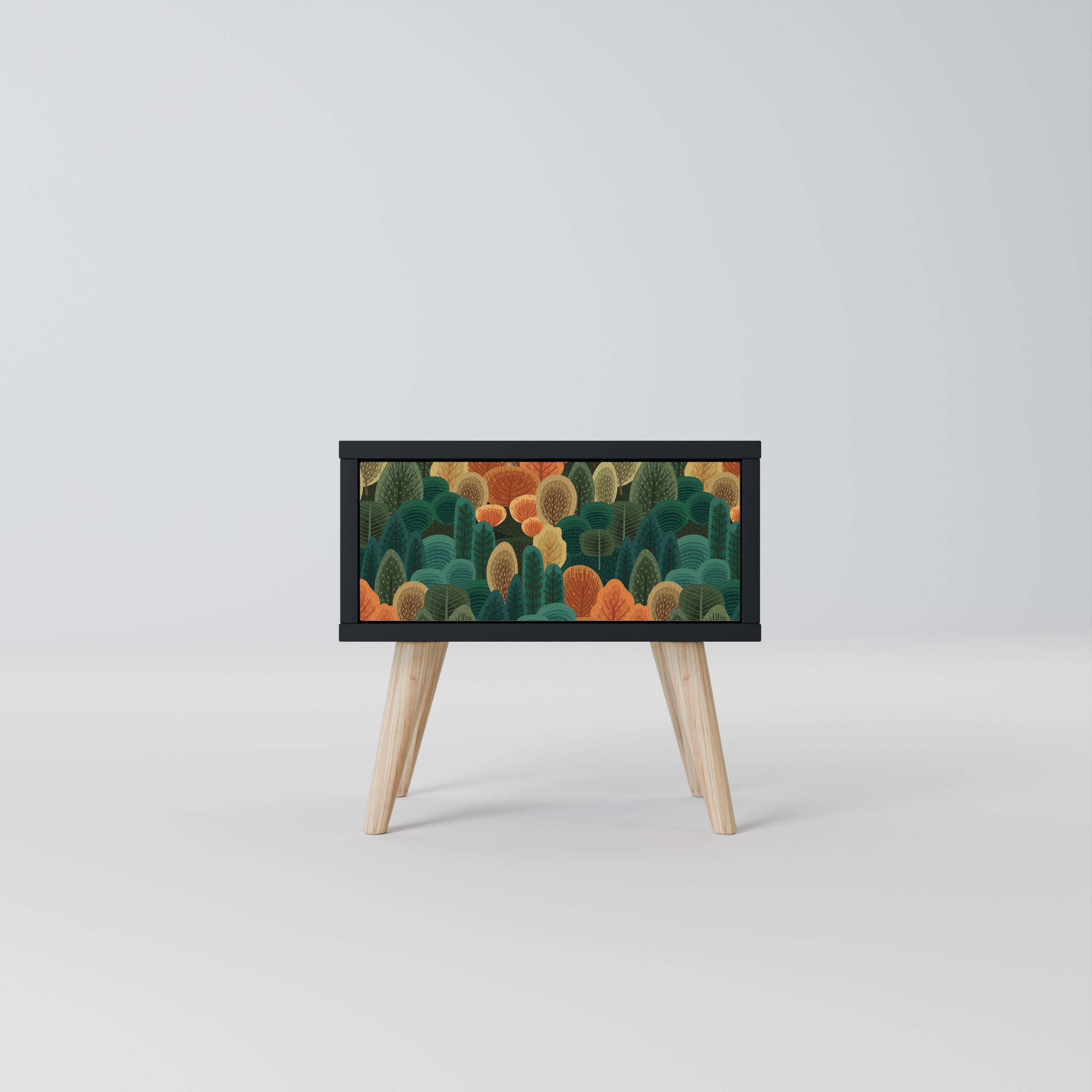 AUTUMN KALEIDOSCOPE Mesa de Cabeceira em Acabamento Preto