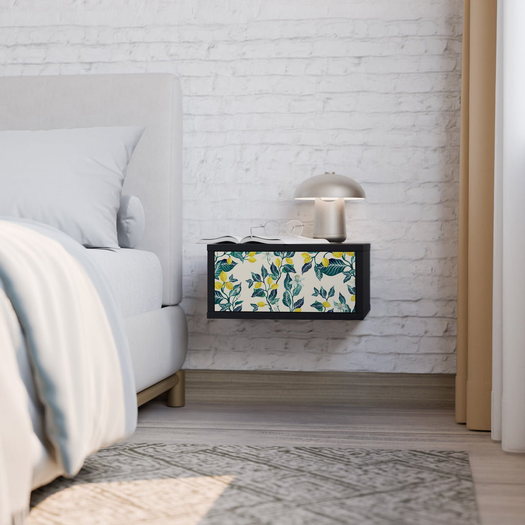 LEMON TREE Mesa de Cabeceira em Acabamento Preto