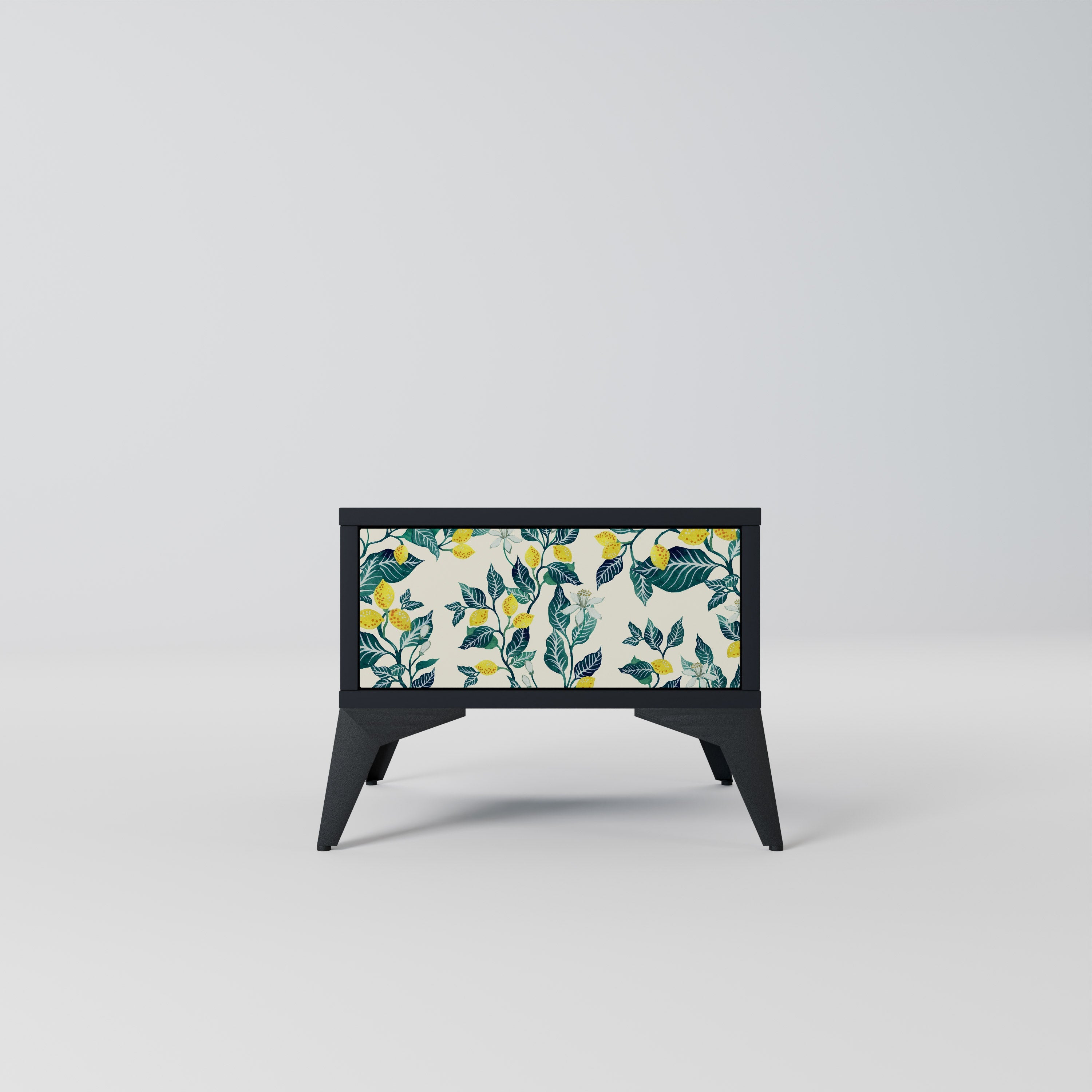 LEMON TREE Mesa de Cabeceira em Acabamento Preto