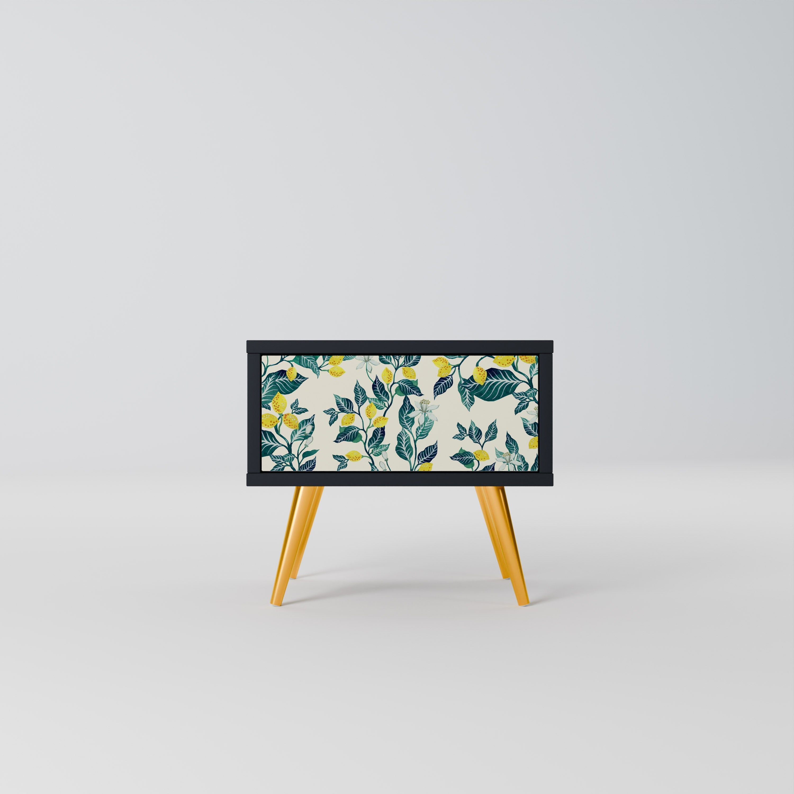 LEMON TREE Mesa de Cabeceira em Acabamento Preto