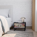 VEILED SUMMIT Mesa de Cabeceira em Acabamento Preto