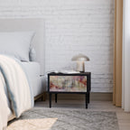 VEILED SUMMIT Mesa de Cabeceira em Acabamento Preto