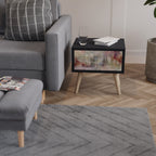 VEILED SUMMIT Mesa de Cabeceira em Acabamento Preto