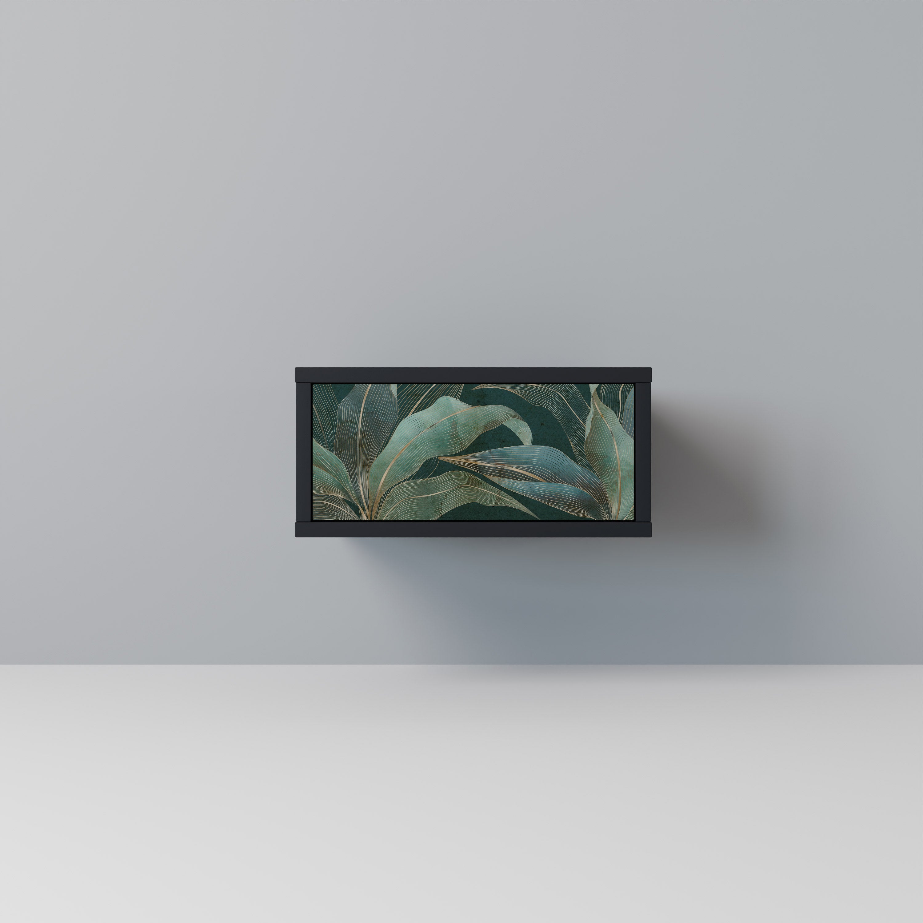 ROYAL GREEN Mesa de Cabeceira em Acabamento Preto