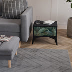 ROYAL GREEN Mesa de Cabeceira em Acabamento Preto