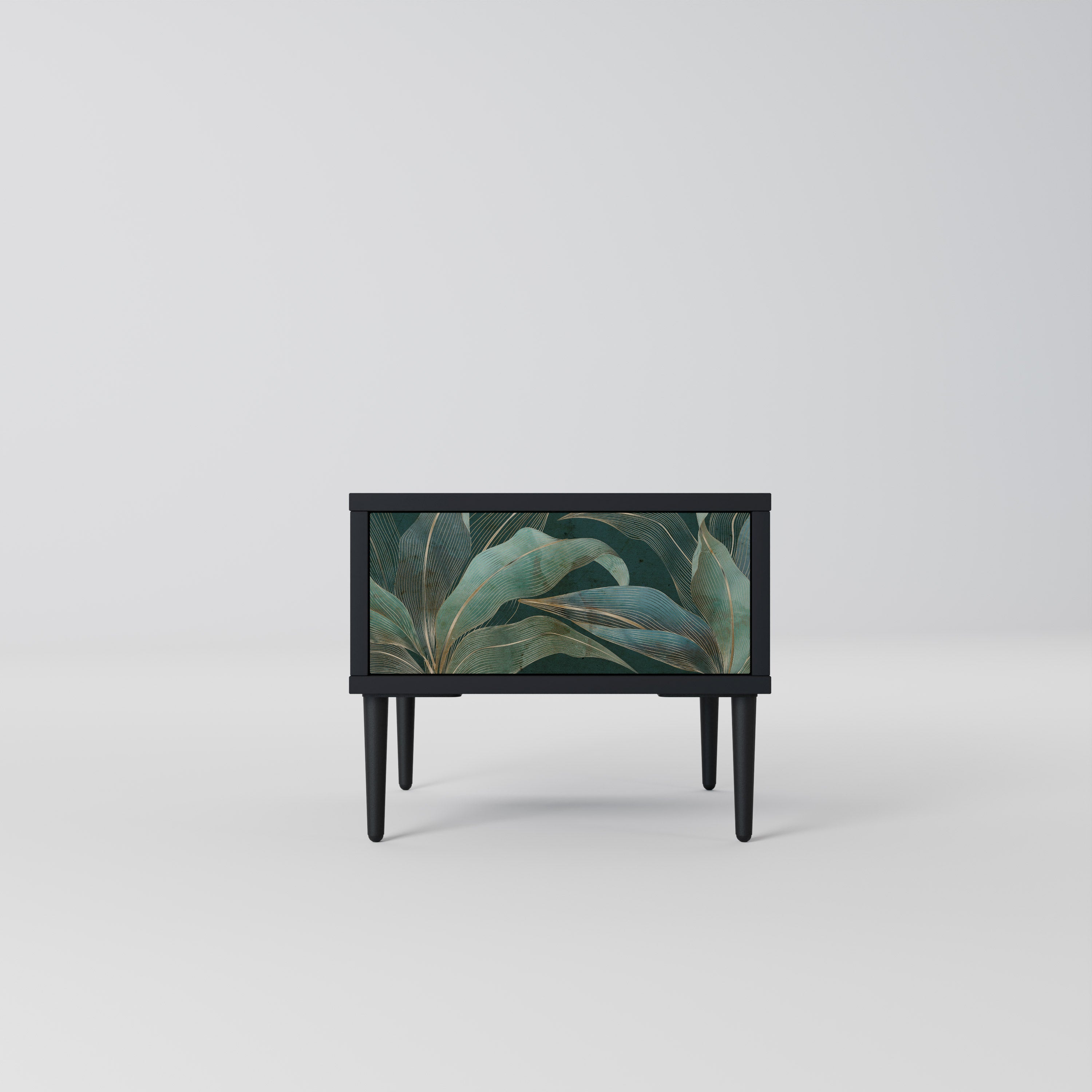 ROYAL GREEN Mesa de Cabeceira em Acabamento Preto