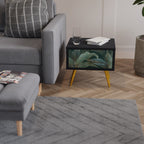 ROYAL GREEN Mesa de Cabeceira em Acabamento Preto