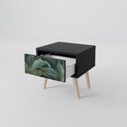 ROYAL GREEN Mesa de Cabeceira em Acabamento Preto