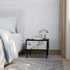 ELEGANT BOTANICS Mesa de Cabeceira em Acabamento Preto