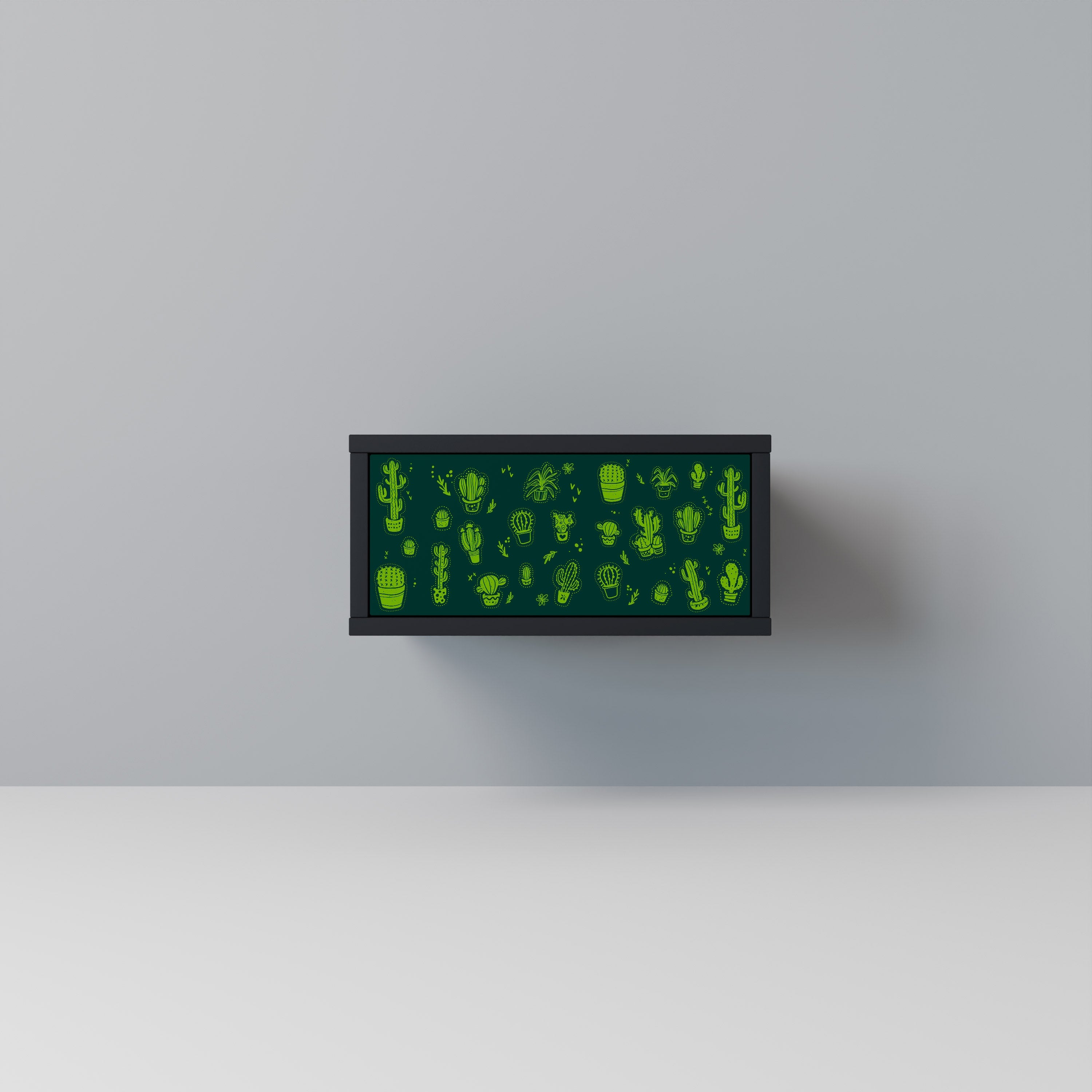 DESERT GREEN Mesa de Cabeceira em Acabamento Preto