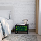 DESERT GREEN Mesa de Cabeceira em Acabamento Preto