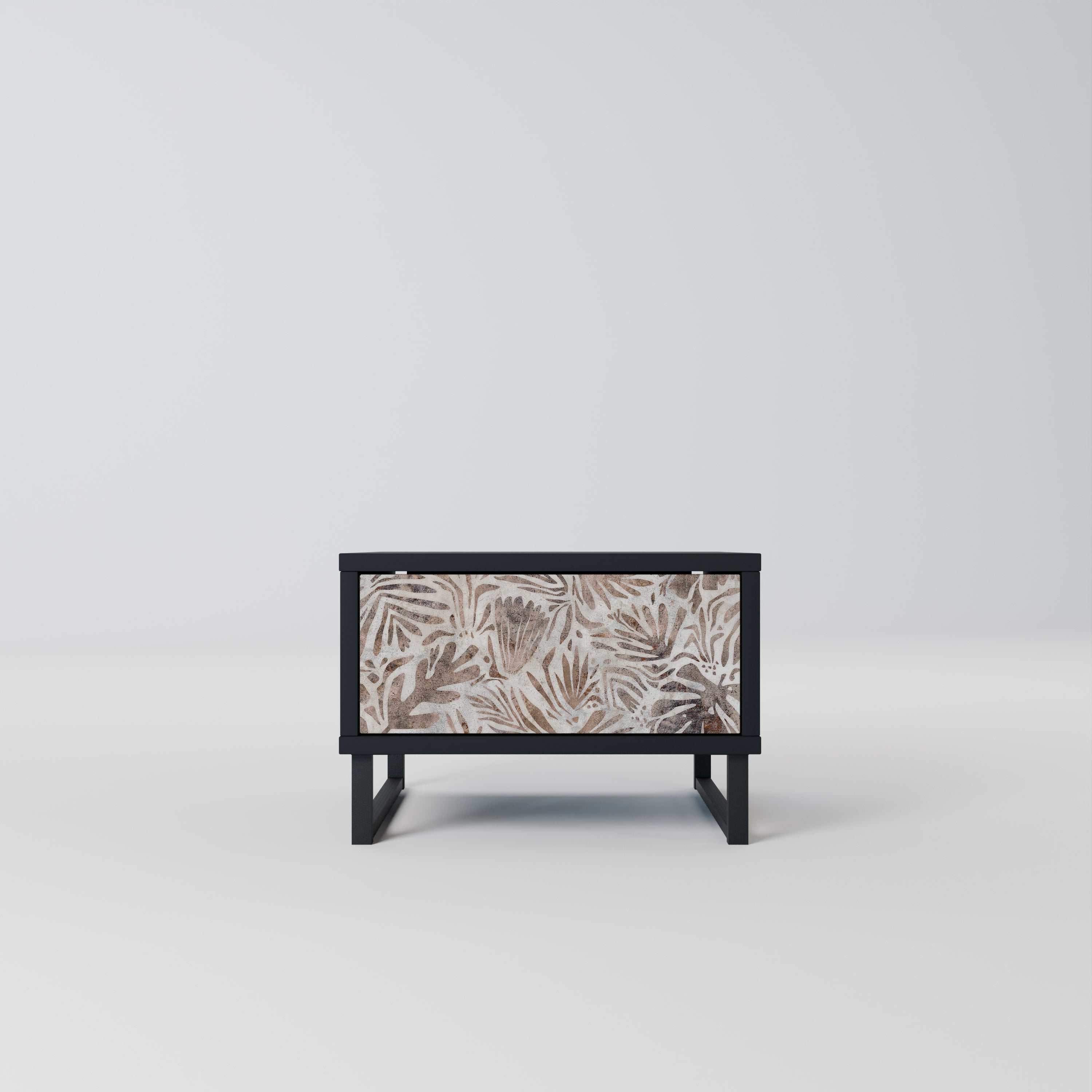 PASSING TIME Mesa de Cabeceira em Acabamento Preto