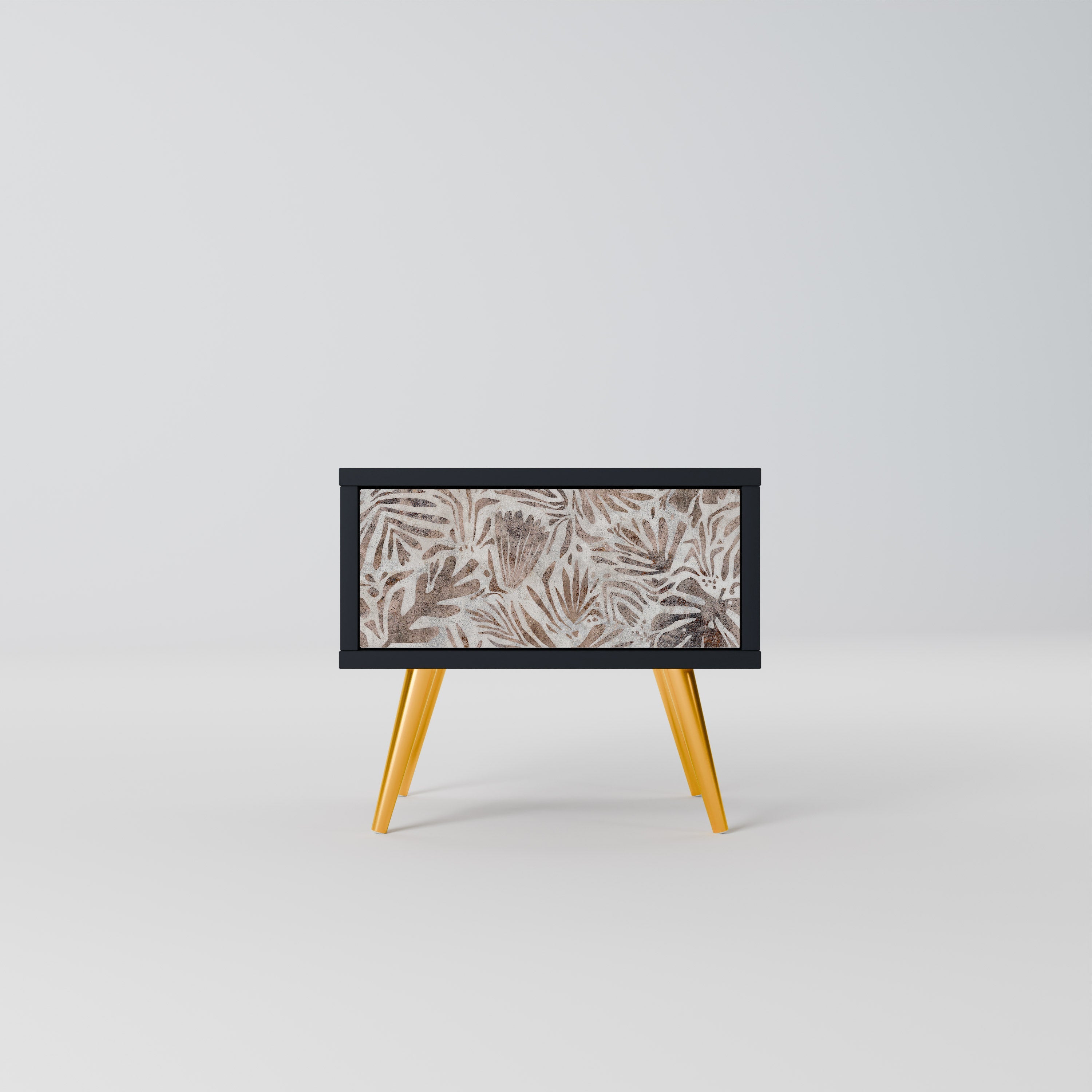 PASSING TIME Mesa de Cabeceira em Acabamento Preto