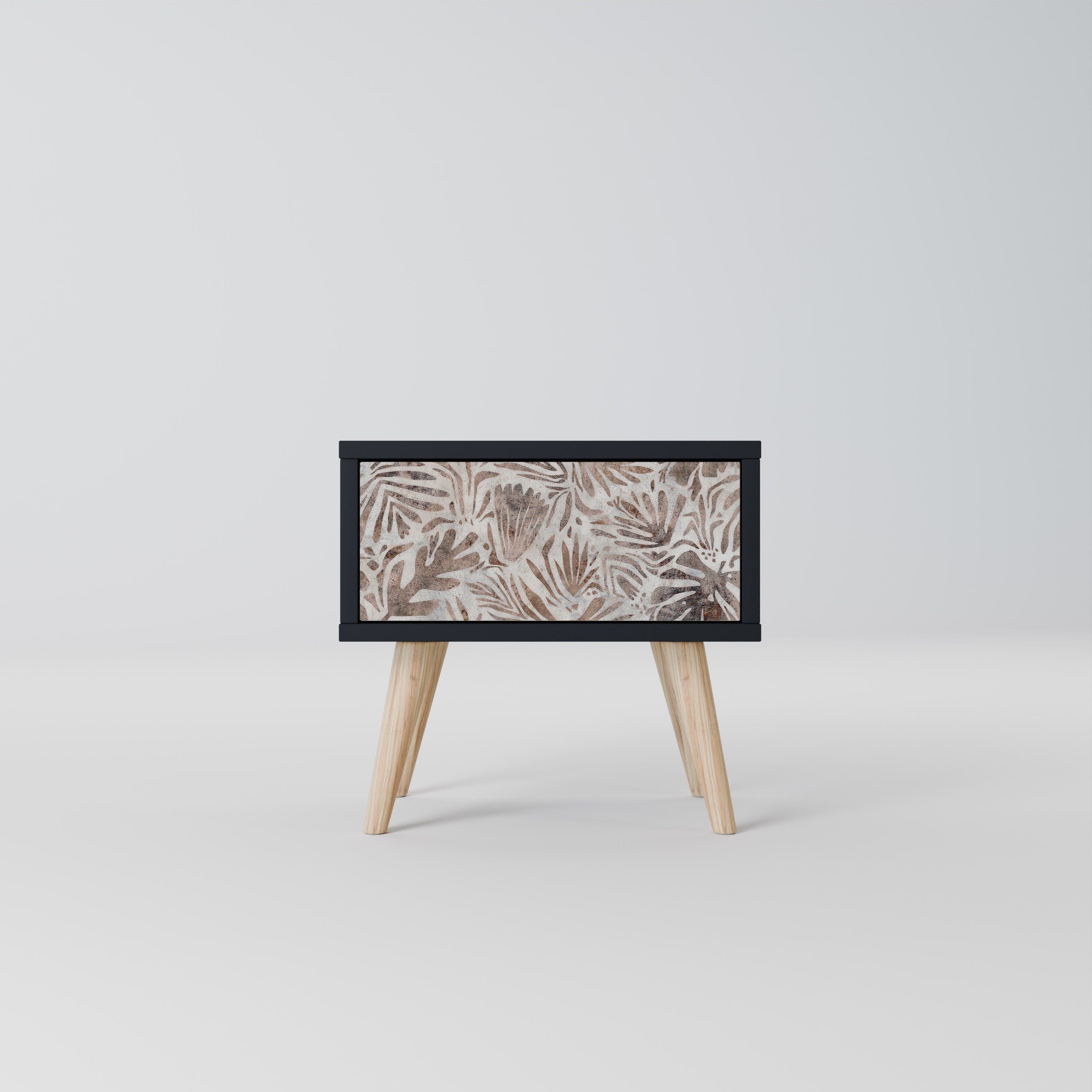 PASSING TIME Mesa de Cabeceira em Acabamento Preto