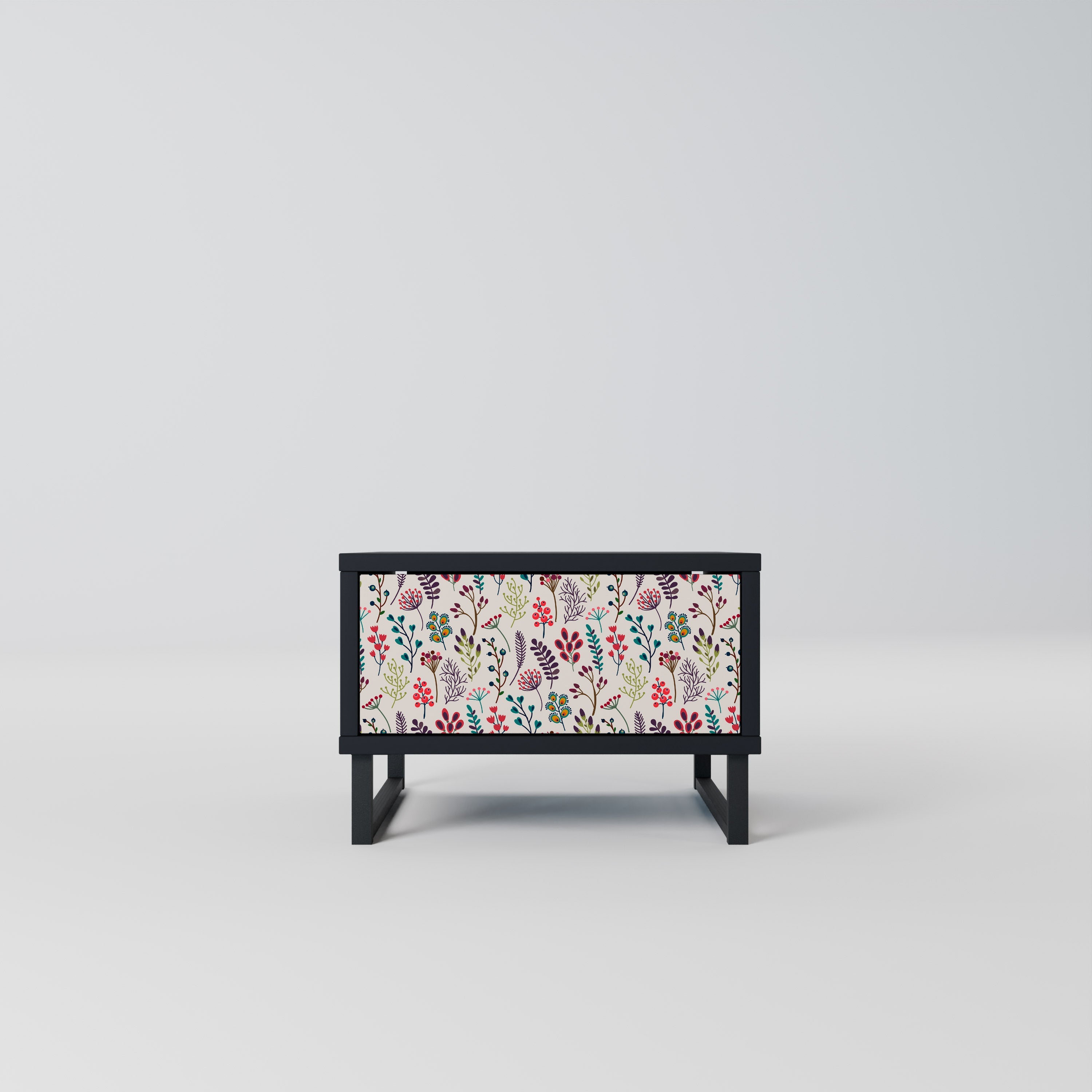 AUTUMN SUNDRIES Mesa de Cabeceira em Acabamento Preto