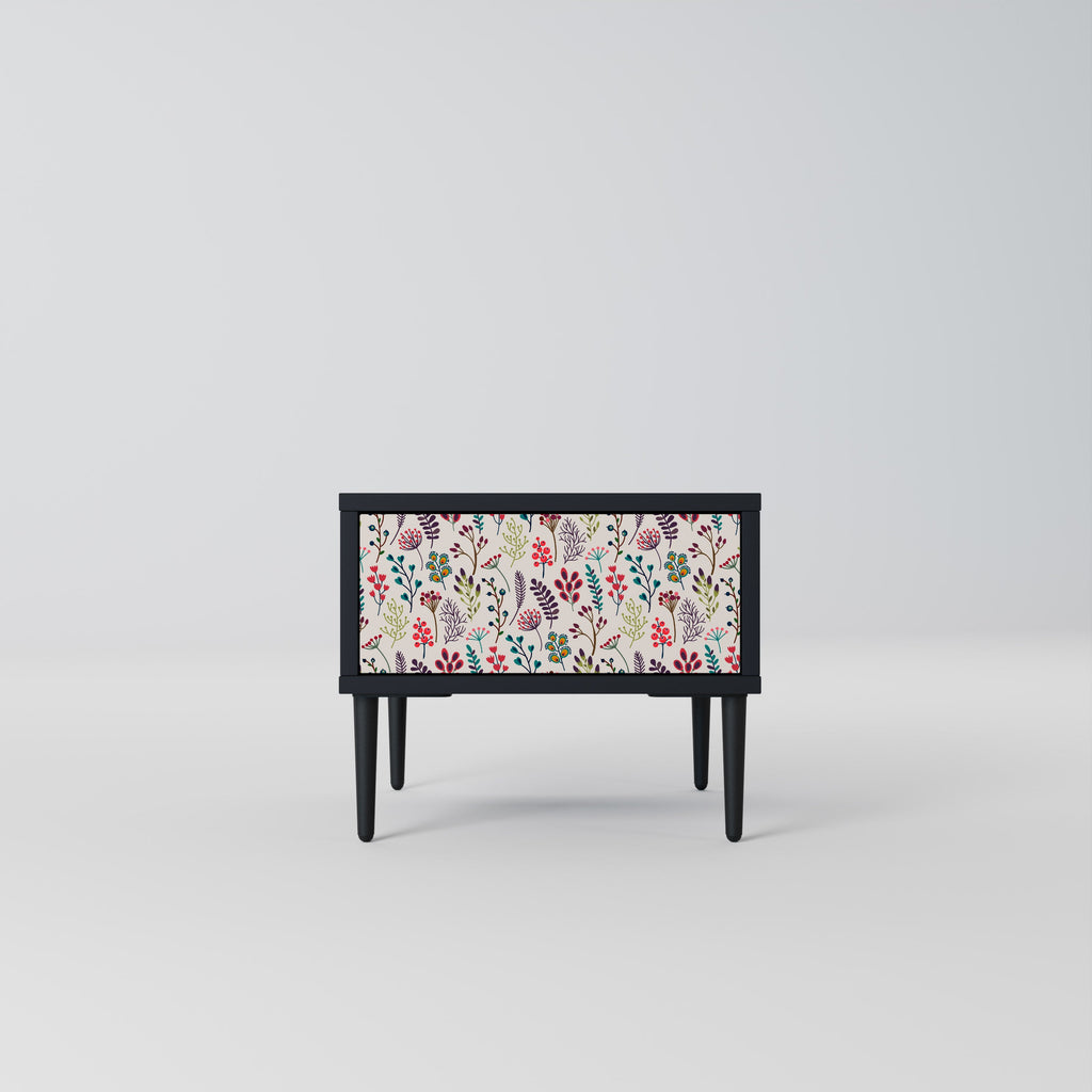 AUTUMN SUNDRIES Mesa de Cabeceira em Acabamento Preto