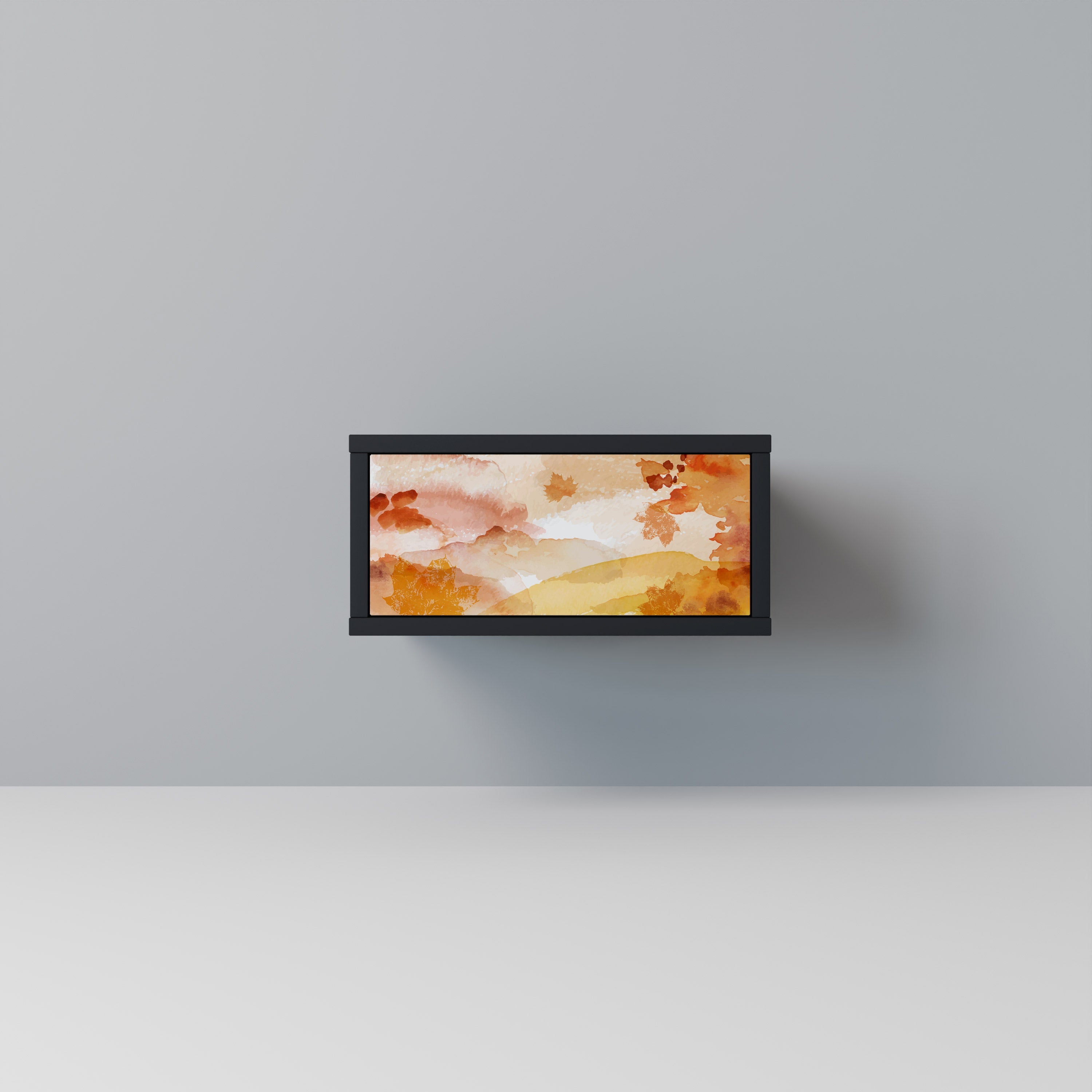 TRACES OF AUTUMN Mesa de Cabeceira em Acabamento Preto