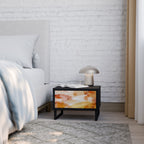 TRACES OF AUTUMN Mesa de Cabeceira em Acabamento Preto