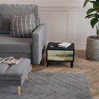 MORNING BY THE LAKE Nightstand in Black Finish