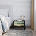 MORNING BY THE LAKE Nightstand in Black Finish