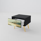 MORNING BY THE LAKE Nightstand in Black Finish