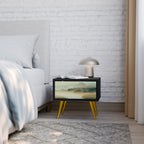 MORNING BY THE LAKE Nightstand in Black Finish