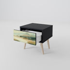 MORNING BY THE LAKE Nightstand in Black Finish