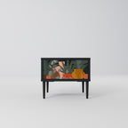 TROPICAL COMPOSITION Mesa de Cabeceira em Acabamento Preto