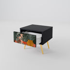 TROPICAL COMPOSITION Mesa de Cabeceira em Acabamento Preto