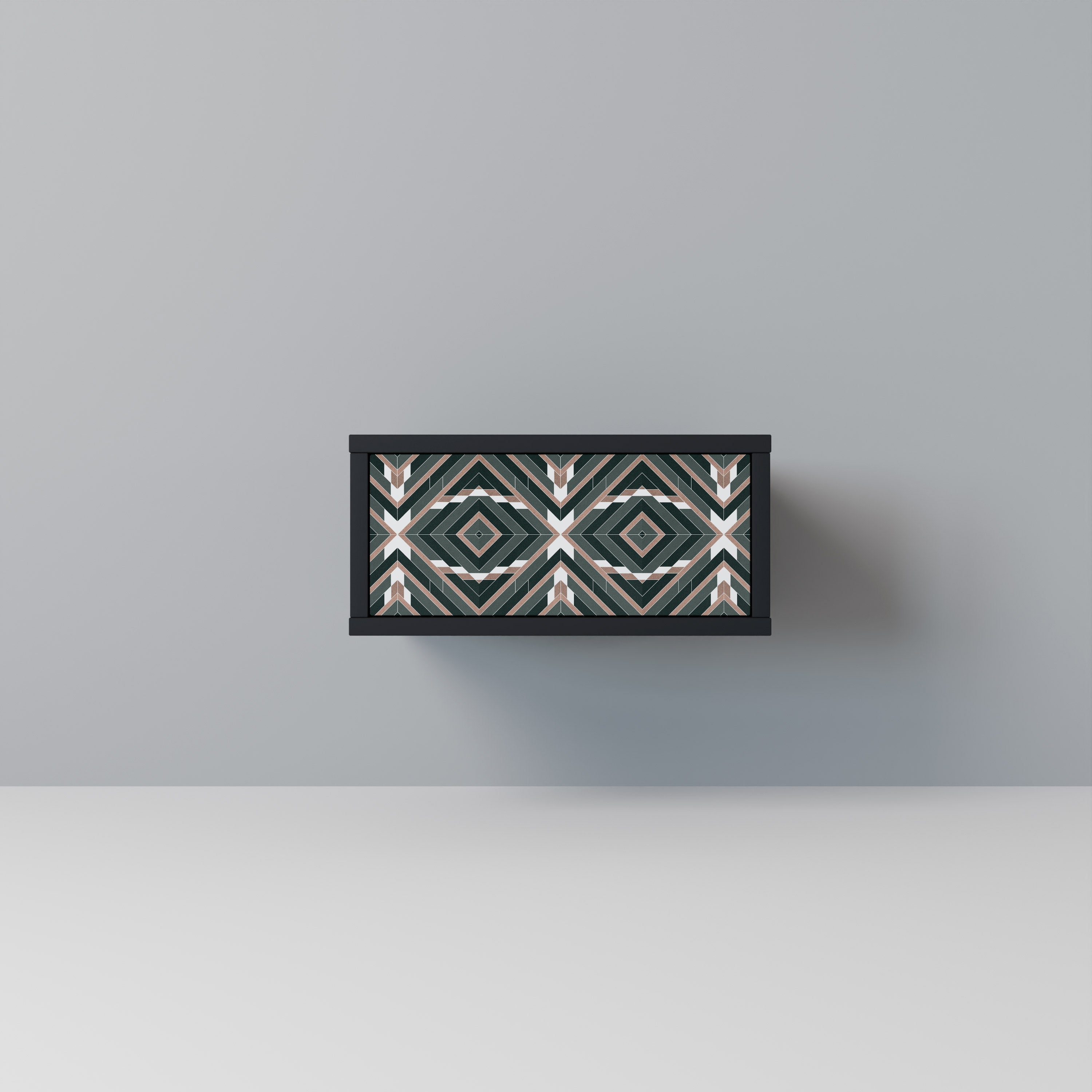 DIMENSION DELIGHTS Mesa de Cabeceira em Acabamento Preto