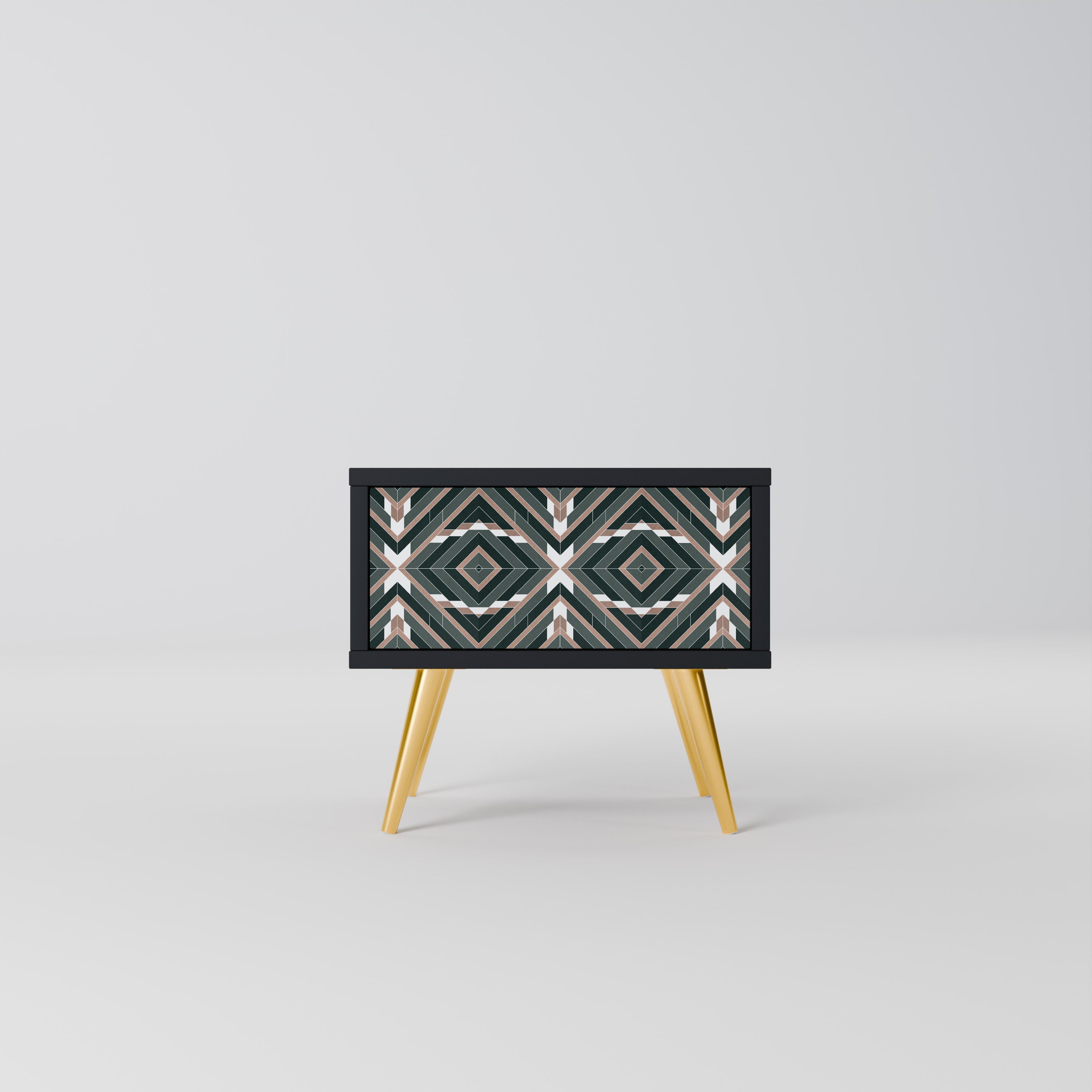 DIMENSION DELIGHTS Mesa de Cabeceira em Acabamento Preto