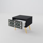 DIMENSION DELIGHTS Mesa de Cabeceira em Acabamento Preto