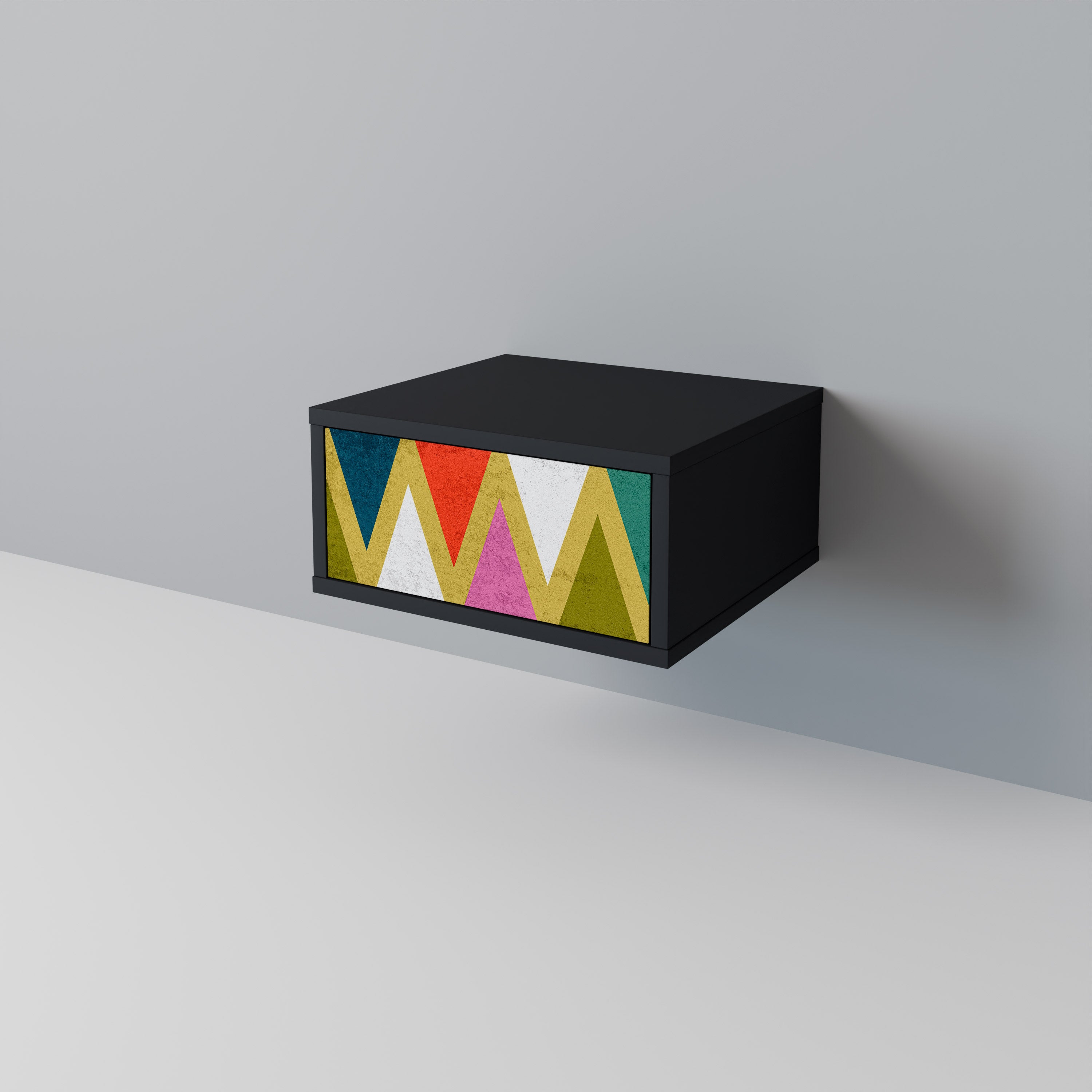 COLORFUL TRIANGLES Nightstand