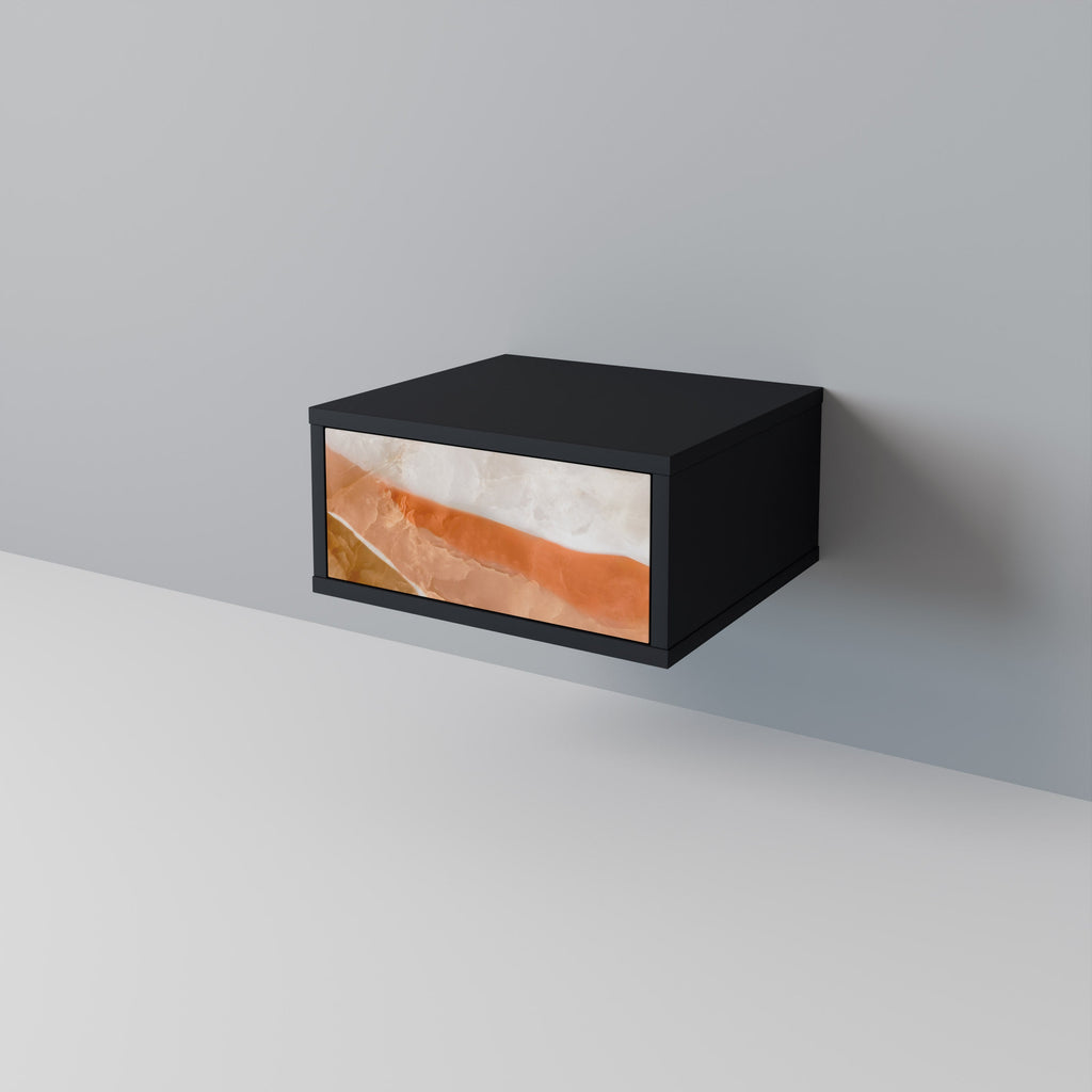 SANDHILLS SPLENDOUR Mesa de Cabeceira em Acabamento Preto