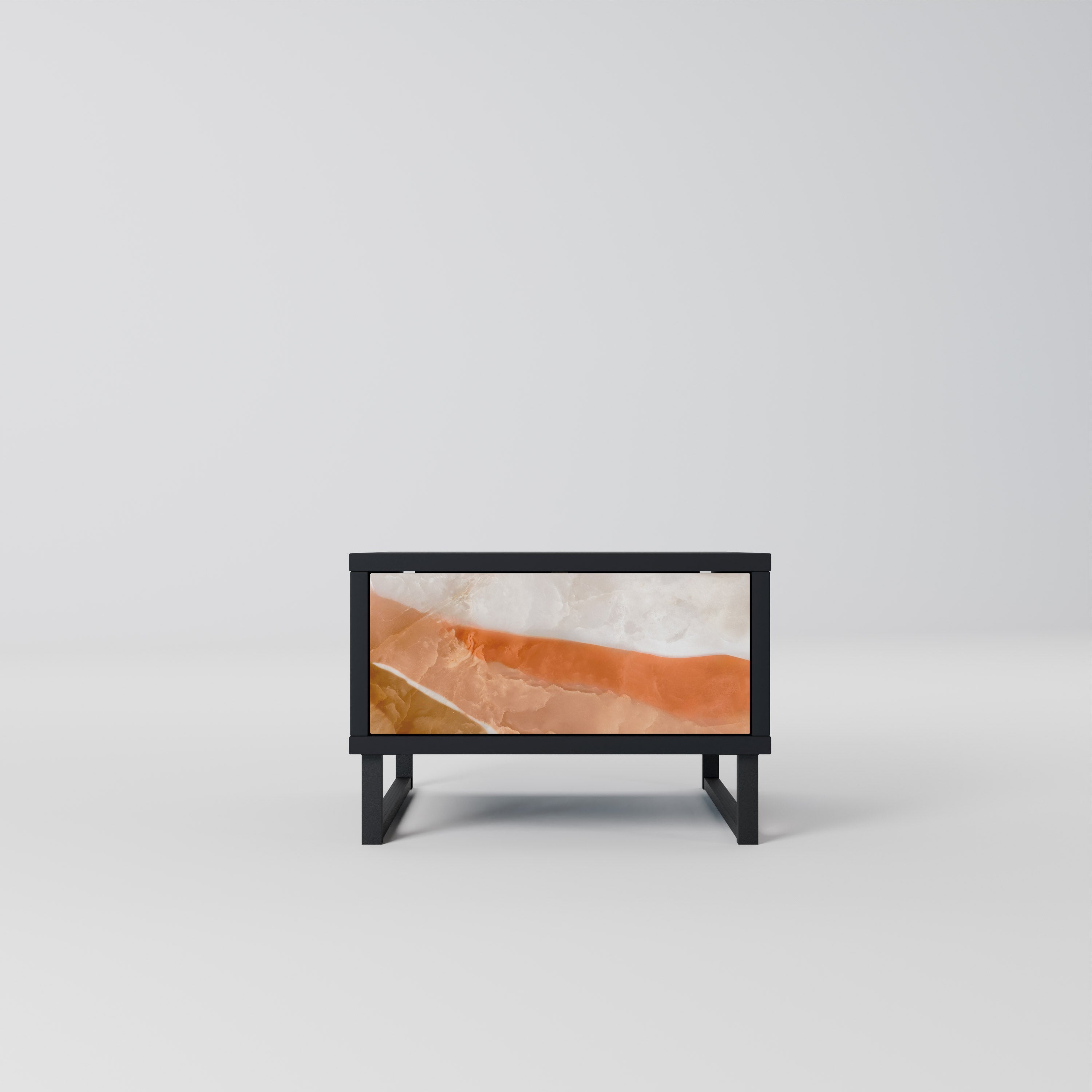 SANDHILLS SPLENDOUR Mesa de Cabeceira em Acabamento Preto