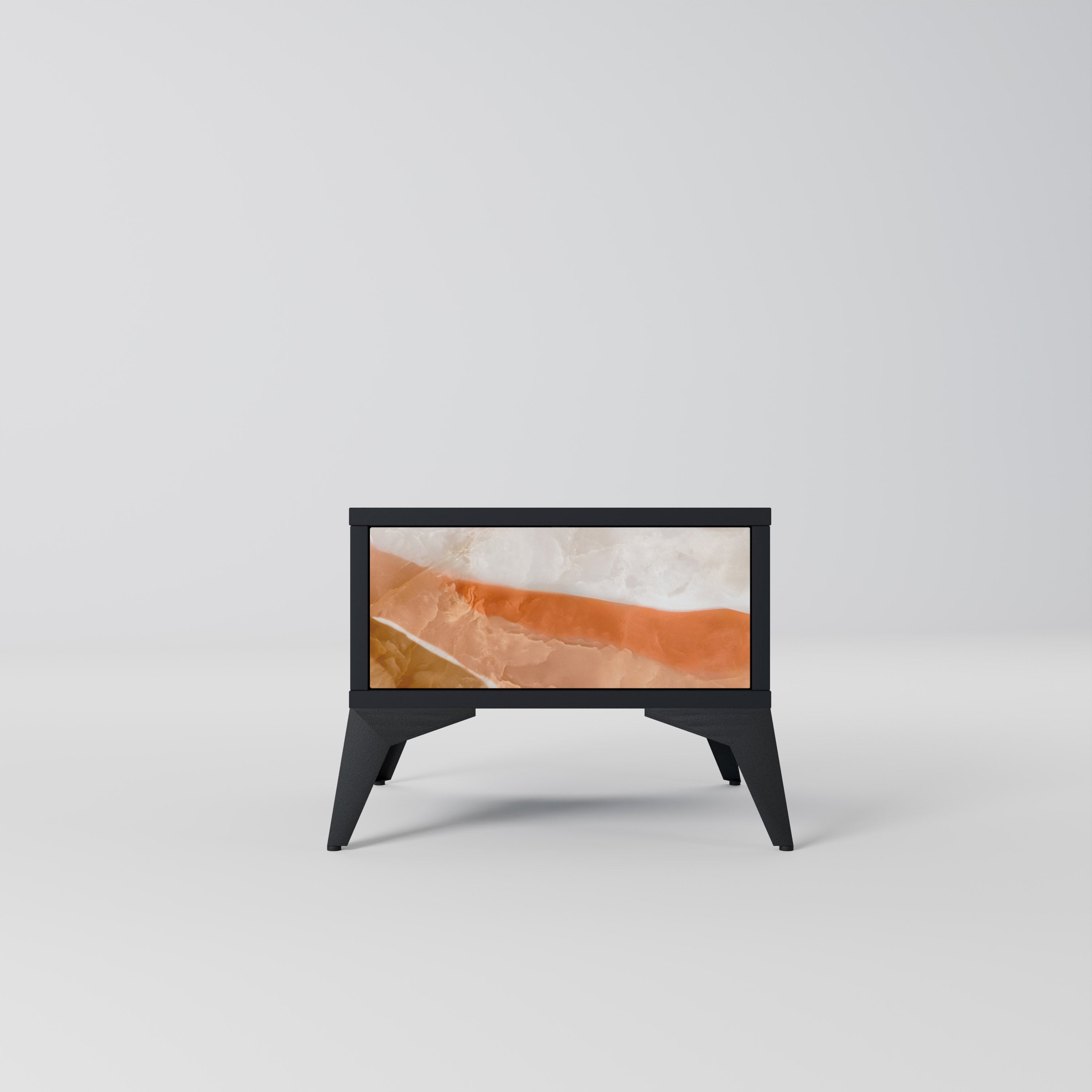 SANDHILLS SPLENDOUR Mesa de Cabeceira em Acabamento Preto