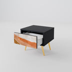 SANDHILLS SPLENDOUR Mesa de Cabeceira em Acabamento Preto