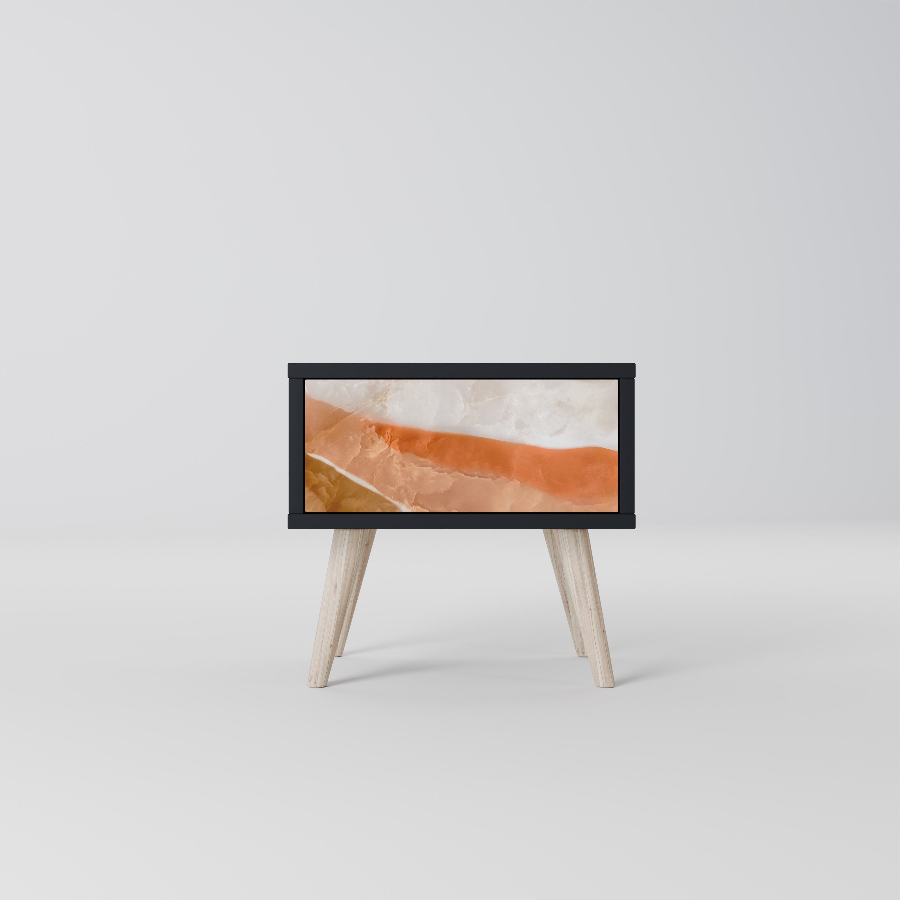 SANDHILLS SPLENDOUR Mesa de Cabeceira em Acabamento Preto