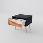 SANDHILLS SPLENDOUR Mesa de Cabeceira em Acabamento Preto