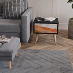 SANDHILLS SPLENDOUR Mesa de Cabeceira em Acabamento Preto